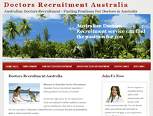 Tablet Screenshot of doctorsrecruitment.com